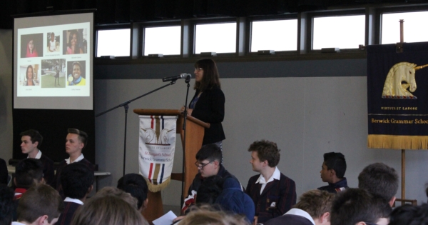 International Women’s Day Assembly at Berwick Grammar School