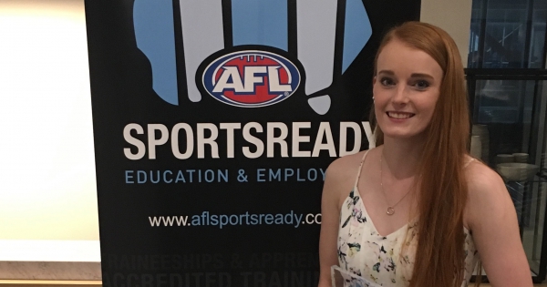 Award winning AFL trainee – Katie Martin